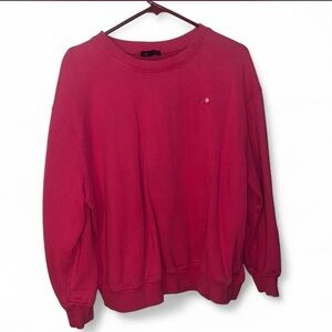 For Love And Lemons Crewneck Sweater in Raspberry Pink